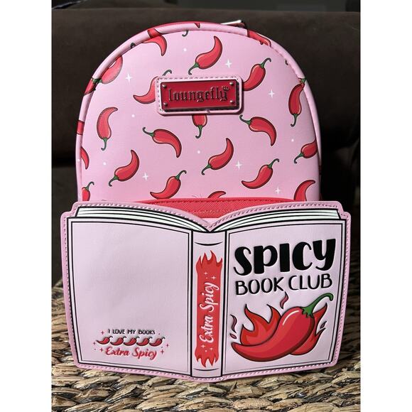 Loungefly Spicy Book Club Mini Backpack Exclusive NEW WITH TAGS - Picture 1 of 7